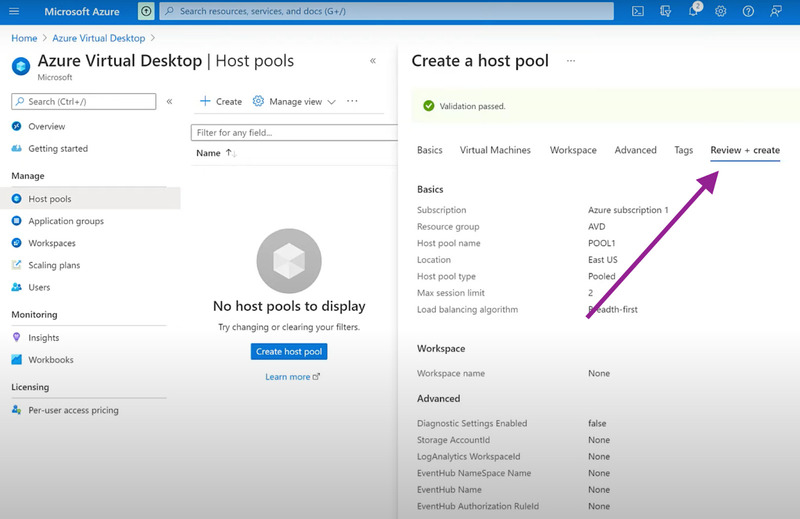 How to set up a host pool on Azure VDI