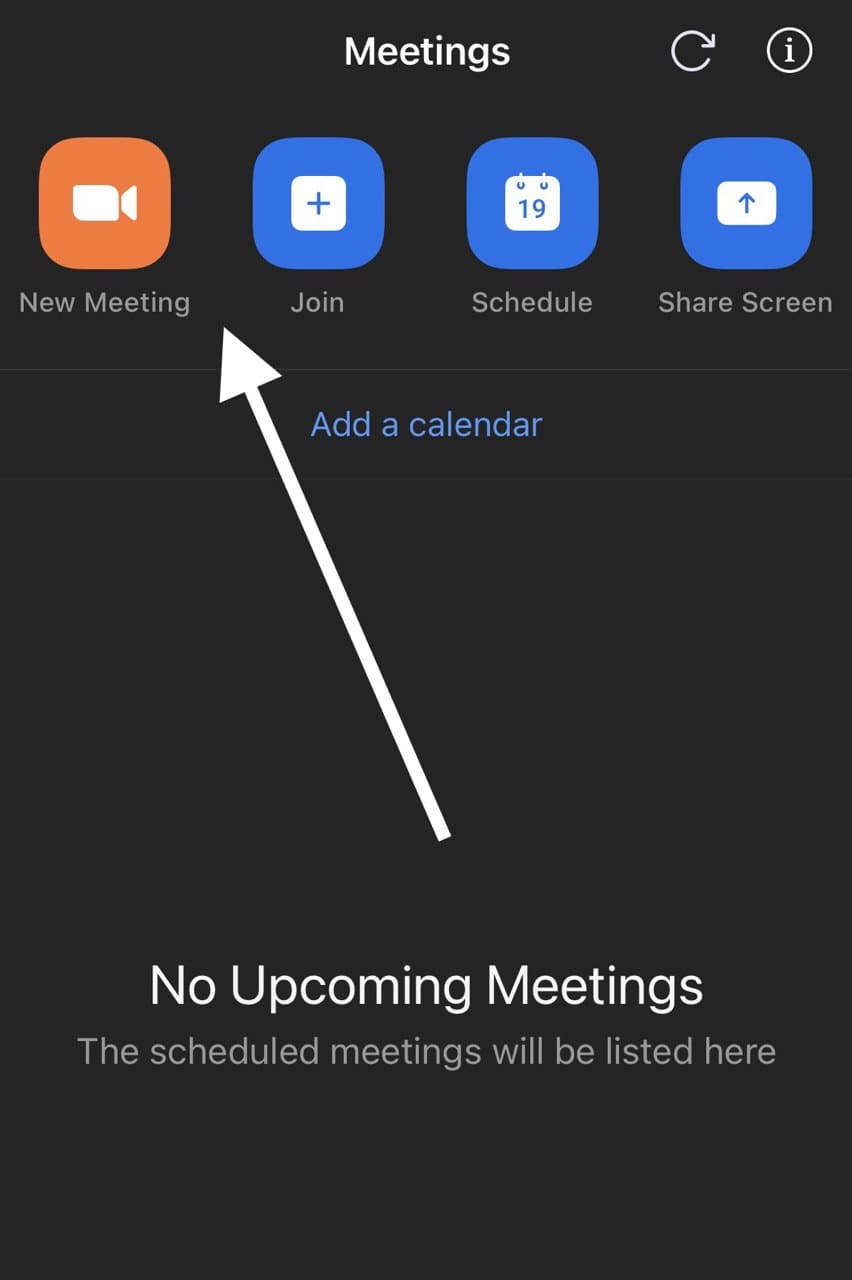 Start meeting on Microsoft teams on iOS