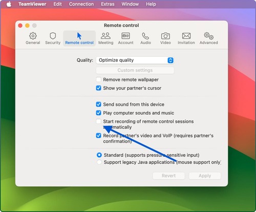 Allow screen recording on Mac